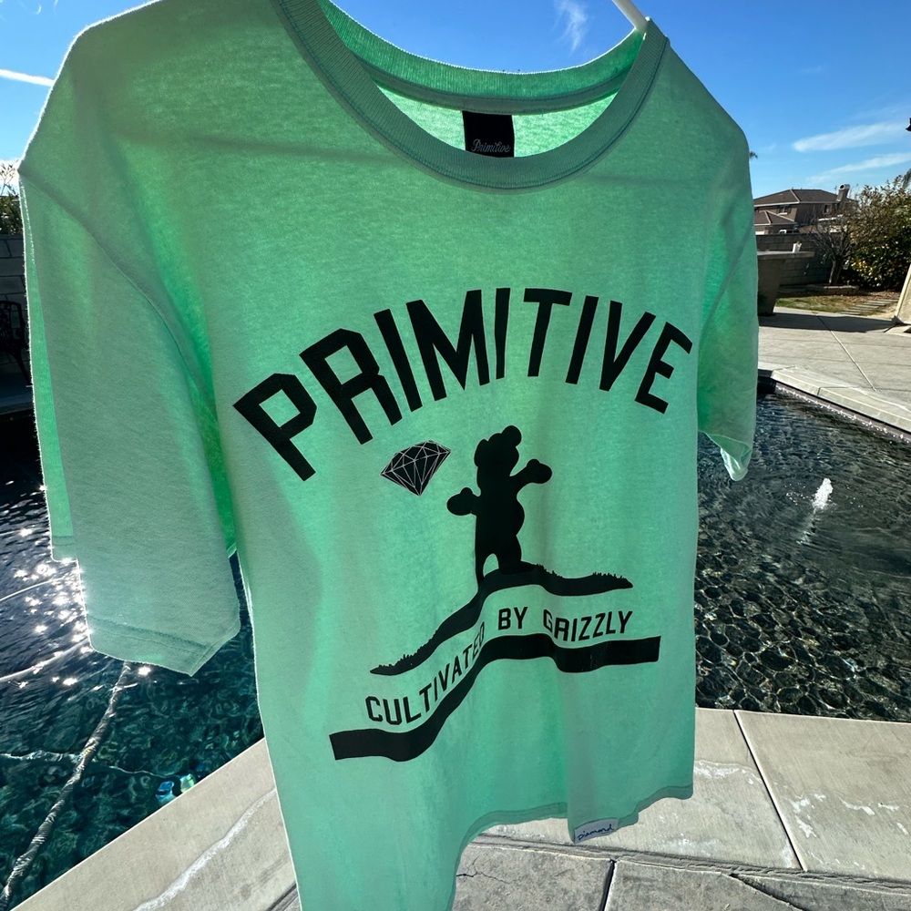 Diamond Supply Co. x Grizzly Griptape x Primitive - Graphic T-Shirt - aqua/teal
